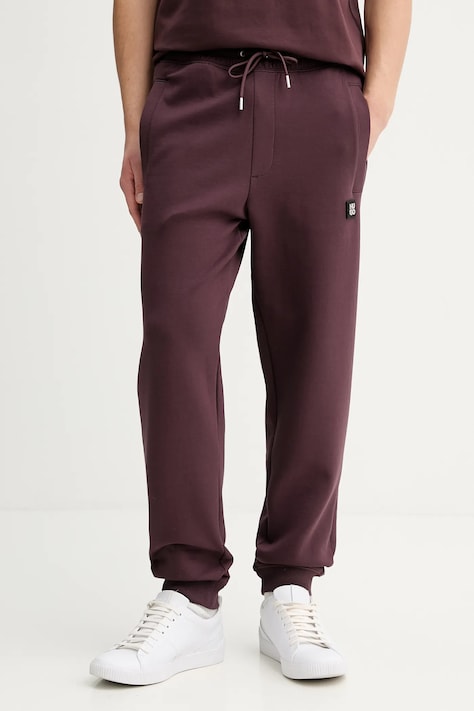 Tepláky HUGO hnedá farba, jednofarebná, 50533695