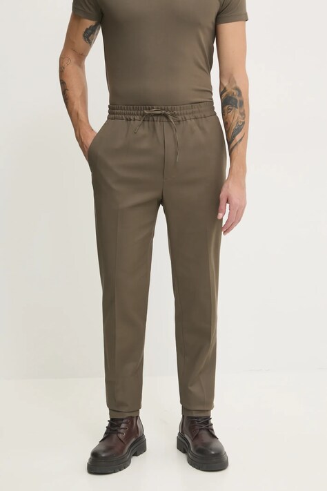 Брюки Calvin Klein мужские цвет зелёный прямые K10K113934