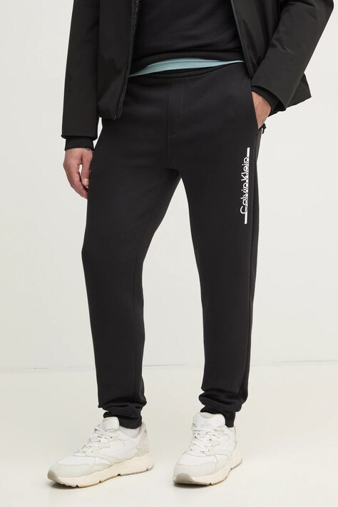 Calvin Klein pantaloni de trening culoarea negru, cu imprimeu, K10K114342