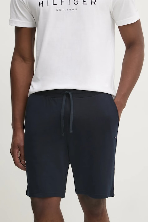 Tommy Hilfiger pantaloni scurti din bumbac culoarea albastru marin, MW0MW37240