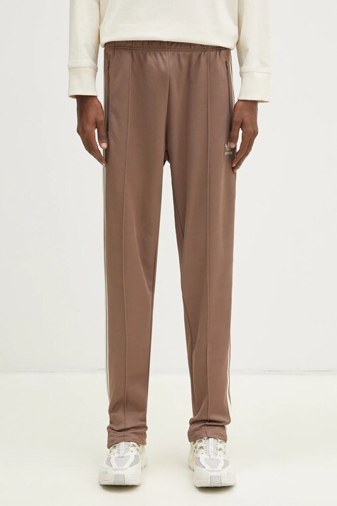 adidas Originals joggers CLASSIC TP brown color JP2525