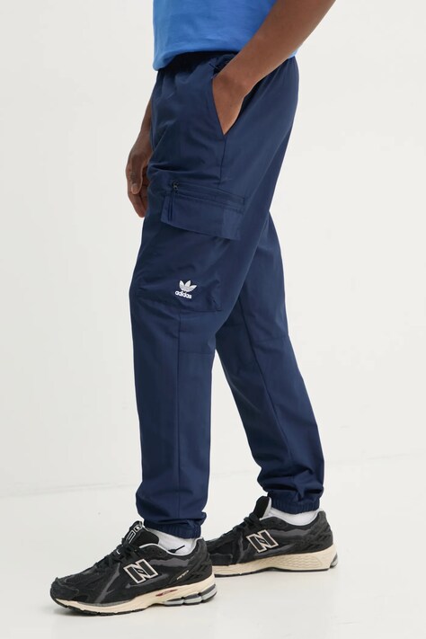 adidas Originals pantaloni de trening Essential culoarea albastru marin, neted, JD2454