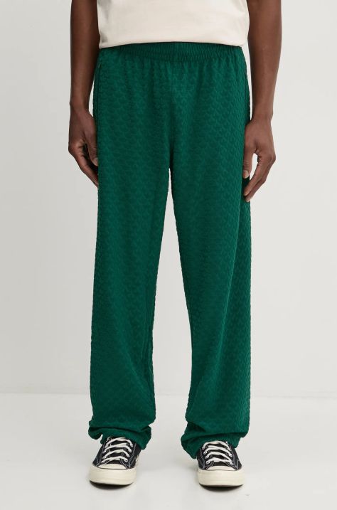 adidas Originals pantaloni de trening Q12 MONOGRAM TR culoarea verde, neted, JD0699