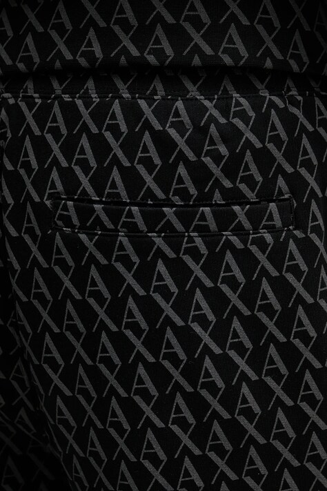 Бавовняні спортивні штани Armani Exchange — SS25-SPM06L, чорний — фото 4
