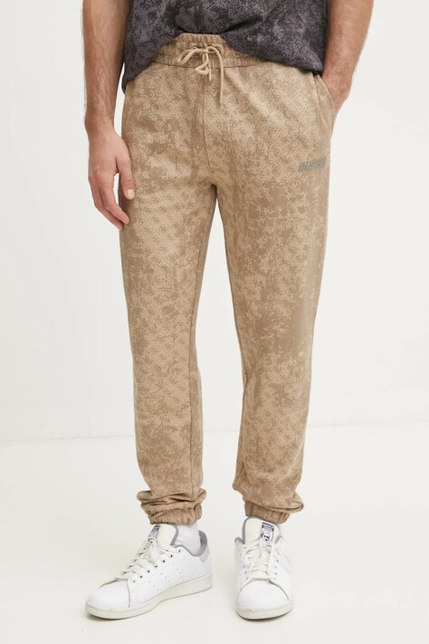 Βαμβακερό παντελόνι Guess GOTAM χρώμα: μπεζ, Z5RB14 K9YI1