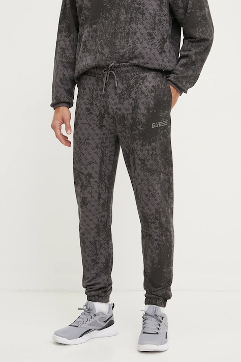 Guess pantaloni de trening din bumbac GOTAM culoarea negru, modelator, Z5RB14 K9YI1