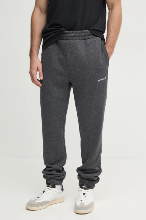 Pepe Jeans spodnie dresowe DAMIAN JOGGER kolor szary gładkie PM211801