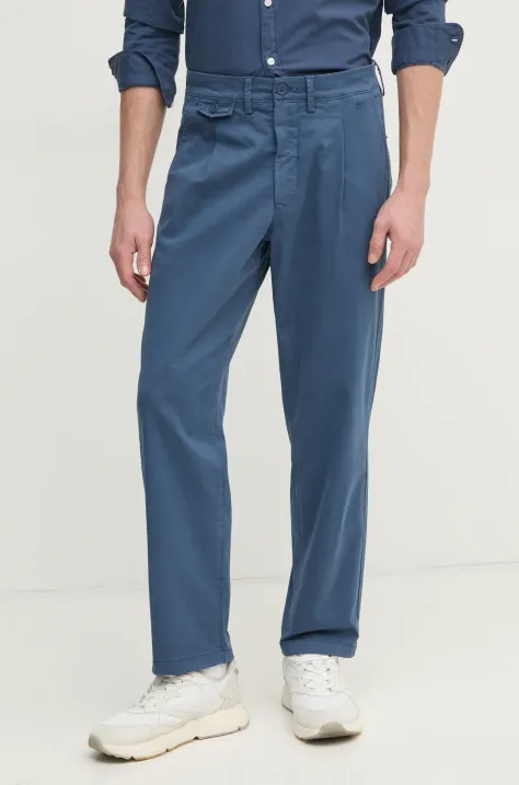 Pepe Jeans nadrág RELAXED COMFORT PLEATED CHINO férfi, chino, PM211803