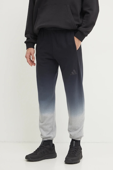 Памучен спортен панталон adidas ALL SZN Dip Dye в тъмносиньо с десен JI6356