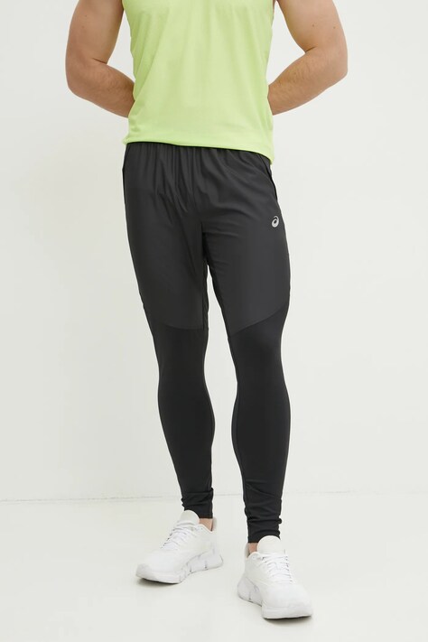 Παντελόνι για τζόκινγκ Asics Road χρώμα: μαύρο, 2011D097