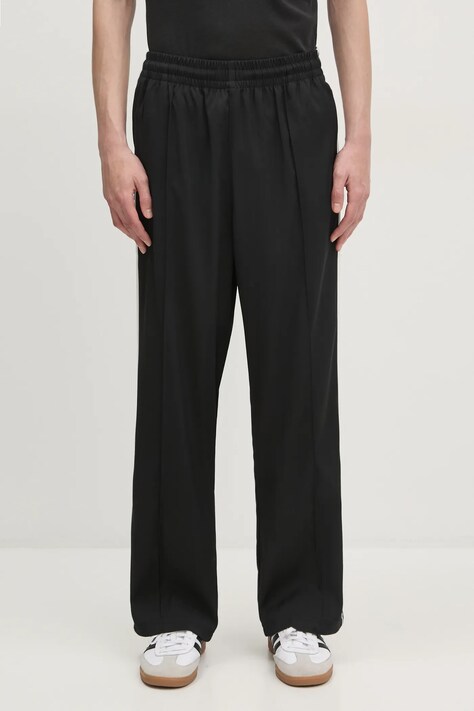 Donji dio trenirke adidas Originals Premium Baggy Track Pant boja: crna, s aplikacijom, JC6359
