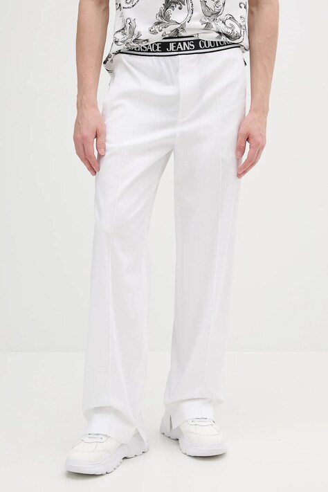 Kalhoty Versace Jeans Couture pánské, bílá barva, 78GAA113 N0311