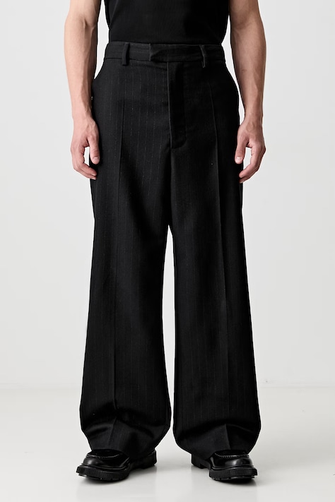 Vetements παντελόνι κοστουμιού μάλλινο Ανδρικό μαύρο κανονική