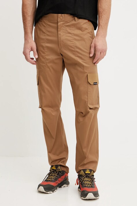 Columbia spodnie outdoorowe Landroamer kolor brązowy 2123191