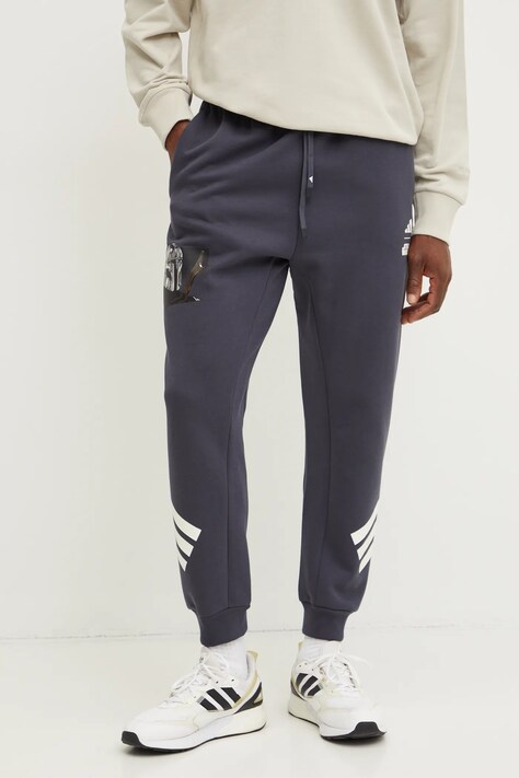 Spodnji del trenirke adidas x Mandalorian siva barva, JI5724