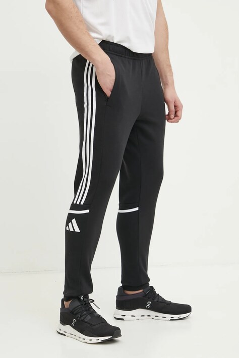 Tepláky adidas Performance Squad 25 černá barva, s aplikací, JE2765