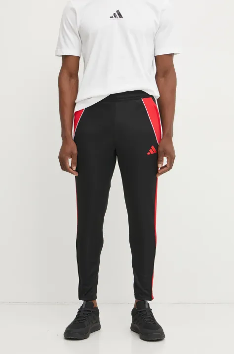 adidas Performance pantaloni de antrenament Tiro 24 culoarea negru, cu imprimeu, JP2489