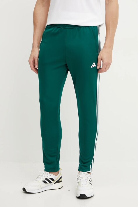 adidas Performance pantaloni de antrenament Train Essentials culoarea verde, cu imprimeu, JD0336