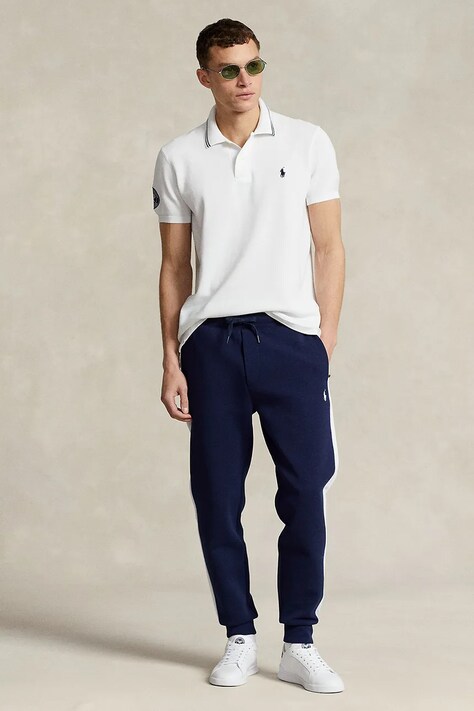 Polo Ralph Lauren pantaloni de trening Wimbledon Collection culoarea albastru marin, neted, 710867582
