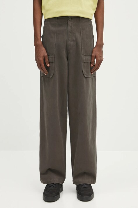 Хлопковые брюки adidas Originals P Ess C Pt цвет зелёный прямые JD3339