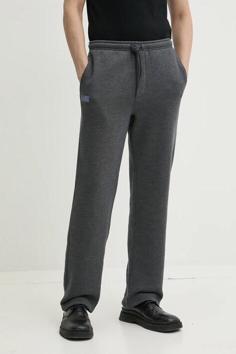 American Vintage pantaloni de trening bărbați, culoarea gri, uni, MDOV05CE25