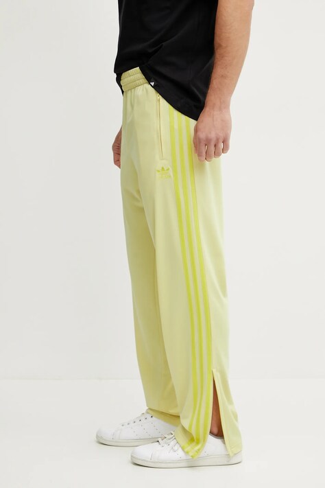 Tepláky adidas Originals Firebird žltá farba, jednofarebná, JP2537