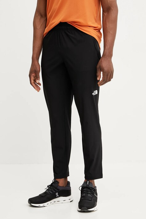 The North Face pantaloni sport 24/7 bărbați, culoarea negru, uni, NF0A8BESJK31