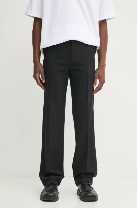 Filippa K pantaloni in lana colore nero 29802