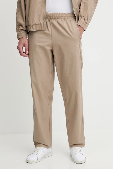 Βαμβακερό παντελόνι adidas Originals Firebird Pants ανδρικό, χρώμα: πράσινο, KC0689