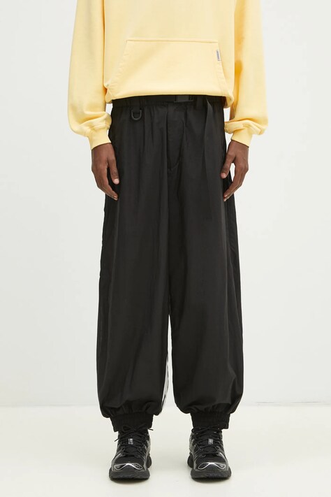 Παντελόνι φόρμας Y-3 3-Stripes Nylon Pants χρώμα: μαύρο, JD5998