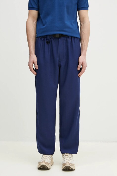 Hlače Y-3 Sport Uniform 3-Stripes Pants za muškarce, ravni kroj, JM7796
