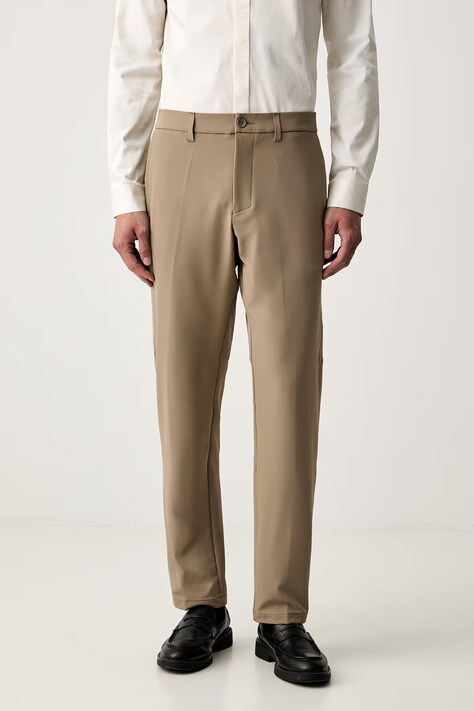 BOSS Green spodnie męskie T_Commuter-Slim zielone regular waist 50534303