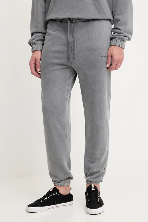 Tepláky Calvin Klein Underwear pánské, šedá barva, LV00NM2895