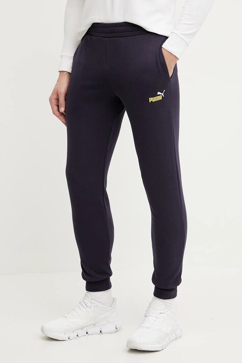 Спортивные штаны Puma мужские цвет синий меланж 684714