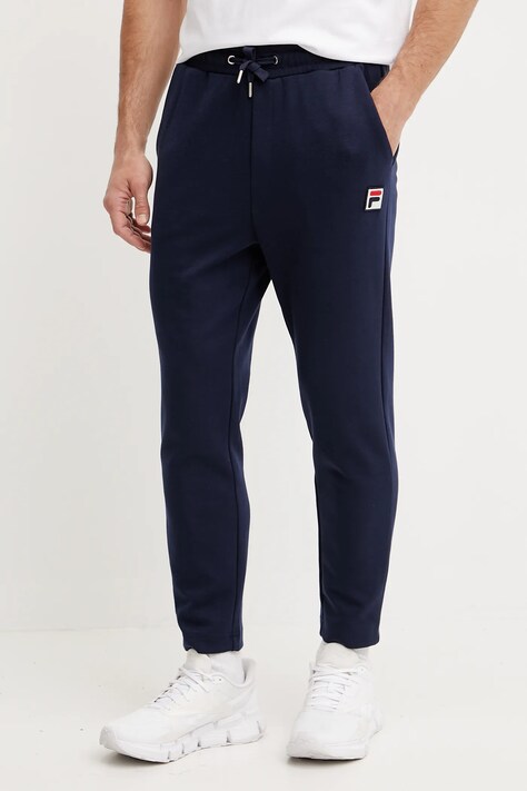 Fila pantaloni de trening Lobbes barbati, culoarea albastru marin, neted, FAM0922