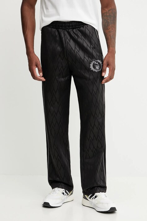 Puma pantaloni de trening din bumbac PUMA x HARRY POTTER culoarea negru, 630095
