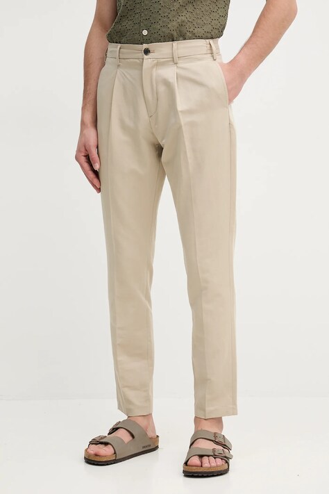 Штани Tommy Hilfiger чоловічі колір бежевий фасон chinos MW0MW38861