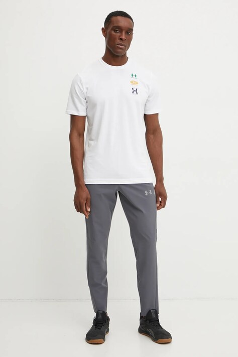 Штани для тренувань Under Armour Woven Utility — SS25-SPM0NN, сірий — фото 4
