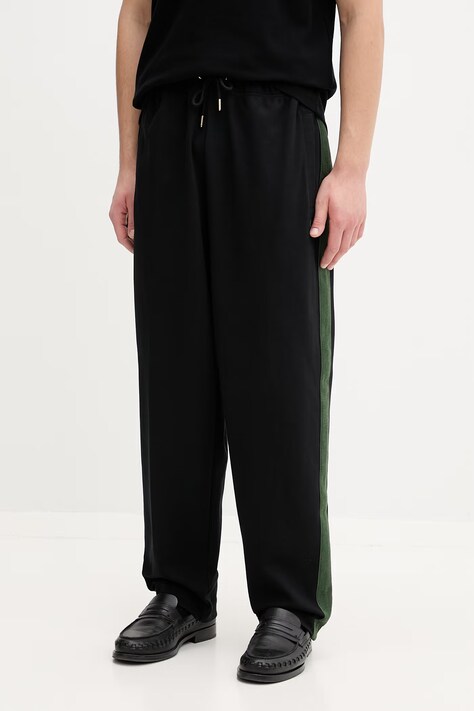 Fred Perry spodnie dresowe męskie kolor czarny gładkie T9511.102