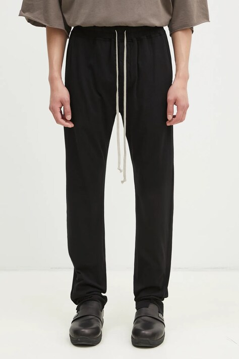 Rick Owens pantaloni della tuta di cotone Berlin Drawstring colore nero DU01E3392.RN