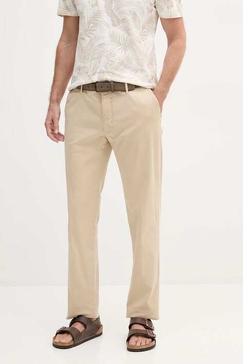 Marciano Guess pantaloni MARCUS culoarea bej, drept, 5GHB26 2322Z