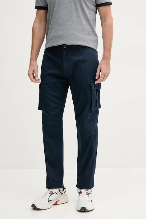 Aeronautica Militare pantaloni culoarea bleumarin, drept, PA1658CT3511