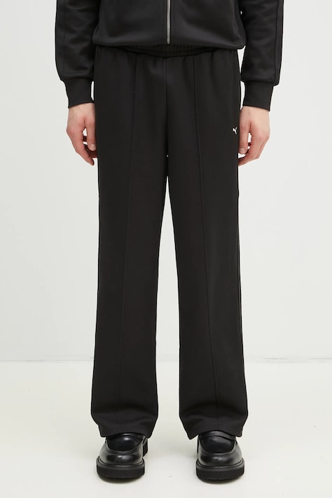 Puma spodnie dresowe T7 Track Jacket męskie kolor czarny gładkie 629938