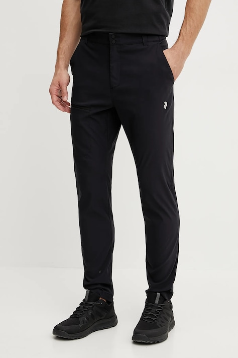 Outdooor hlače Peak Performance Iconiq črna barva, G80125