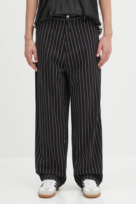 Carhartt WIP pantaloni de bumbac OG Single Knee Pant culoarea negru, drept, I034800.2MB02