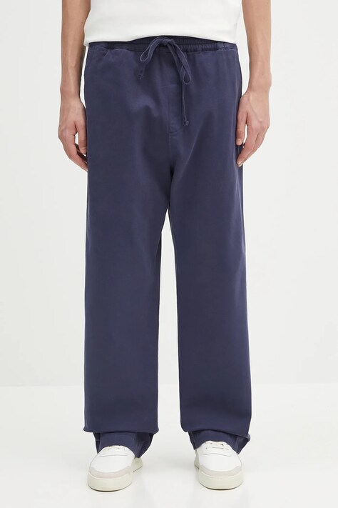 Брюки Carhartt WIP Floyde Pant цвет синий прямые I034816.01GD