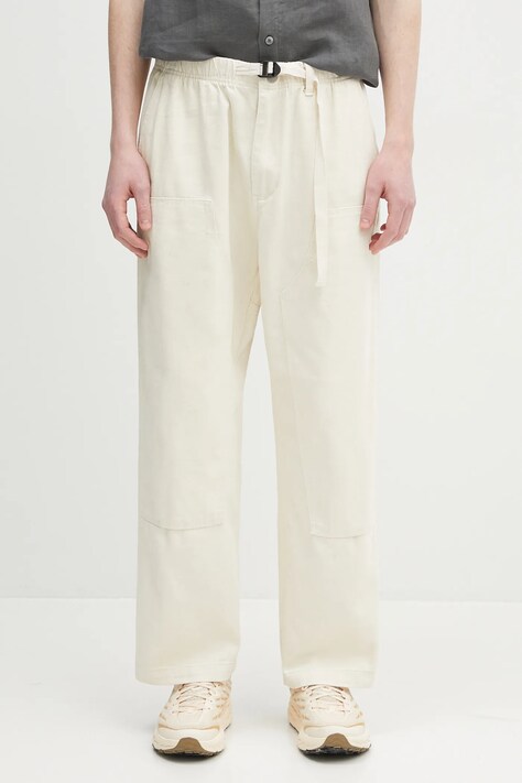 Carhartt WIP pantaloni Crawford Pant culoarea bej, cu fason chinos, I034566.05XX