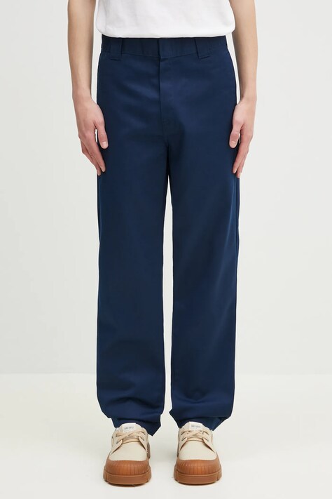 Брюки Carhartt WIP Master Pant мужские цвет синий прямые I034233.E702