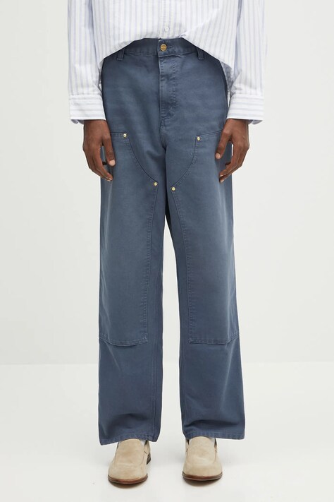 Pamučne hlače Carhartt WIP Double Knee Pant ravna, I034796.2OT4O