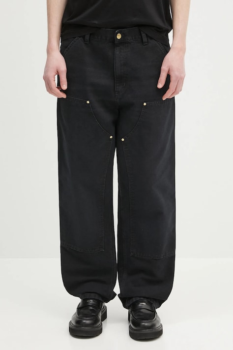 Carhartt WIP pantaloni Double Knee Pant colore nero I034796.894O